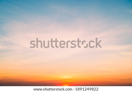 sunset sky and clouds background Royalty-Free Stock Photo #1891249822