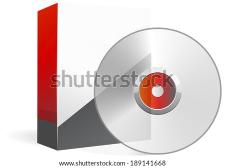 Set of Blank Product Box with Media CD