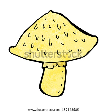 cartoon wild mushroom