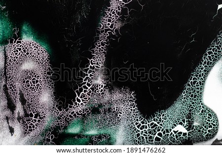 Black and green pattern background, abstract art, 