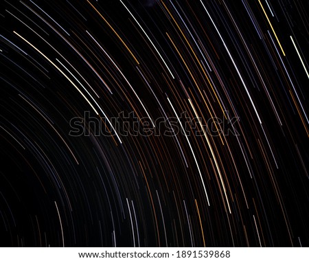 Crop Quarter of The Star trails pic