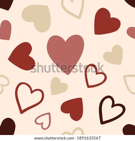 Love Valentine's Day Seamless Vector Pattern