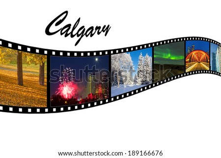 Calgary Travel Photos Film Strip