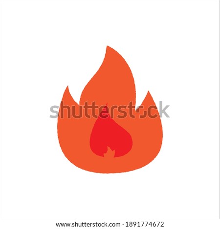 Fire flame Logo design Template