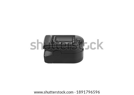 Pulse oximeter isolated on white