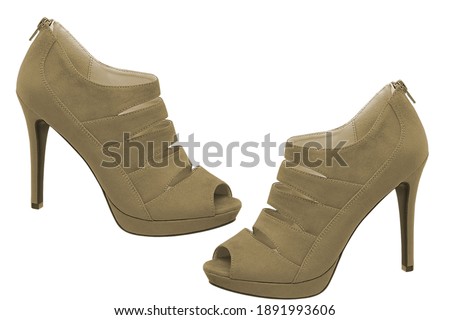 High heel footwear for ladies background picture