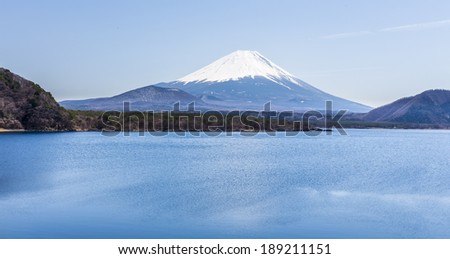 Mt.Fuji view at Motosu Lake