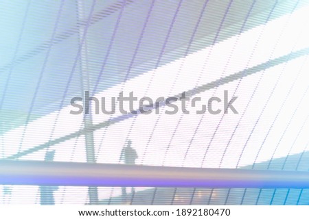 BLURRED BUSINESS BACKGROUND, MODERN CITY OFFICE WITH LIGHT REFLECTIONS, URBAN WALLPAPER DESIGN
