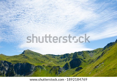 Picture of the landscape in the french Alps, France