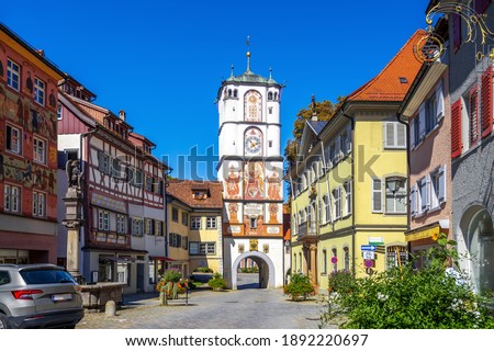 Ravensburg Gate in Wangen im Allgaeu, Germany  Royalty-Free Stock Photo #1892220697