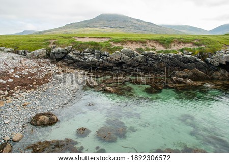 Seascape on the Barra Island,  Outer Hebrides, Scotland, UK Royalty-Free Stock Photo #1892306572