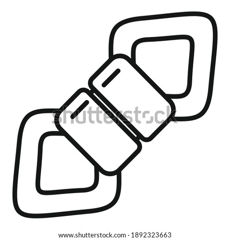 Industrial climber tool icon. Outline industrial climber tool vector icon for web design isolated on white background