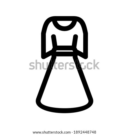 dress icon or logo isolated sign symbol vector illustration - high quality black style vector icons
