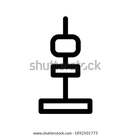 Television Tower icon or logo isolated sign symbol vector illustration - high quality black style vector icons
