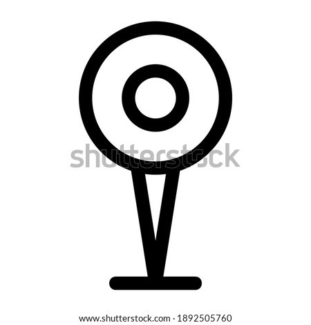 pin icon or logo isolated sign symbol vector illustration - high quality black style vector icons
