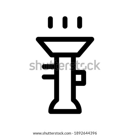 Flashlight icon or logo isolated sign symbol vector illustration - high quality black style vector icons
