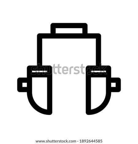 headset icon or logo isolated sign symbol vector illustration - high quality black style vector icons
