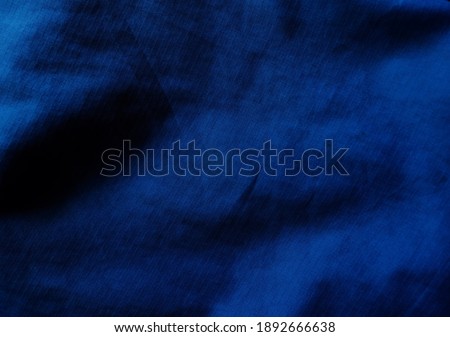 Blue fabric texture background picture.