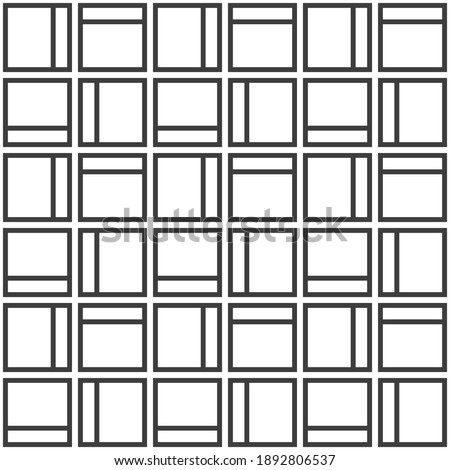 Abstract  seamless pattern. Repeating geometric square tiles. Mesh texture. Modern stylish texture. Geometric lattice. Vector monochrome background.