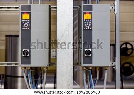 Electrical Drive controller application in industry plant frequency converter
 Royalty-Free Stock Photo #1892806960