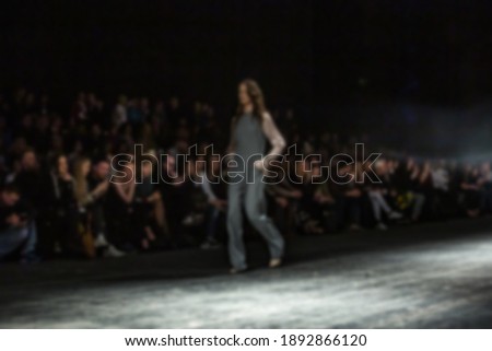 Fashion Show, Catwalk Event, Runway Show, Fashion Week themed photo. Blurred on purpose.