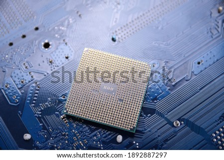 Circuit board. Technology background. Central Computer Processors CPU concept.A Motherboard digital chip.AI.Close up