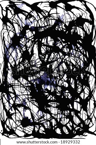 Abstract background with black strokes