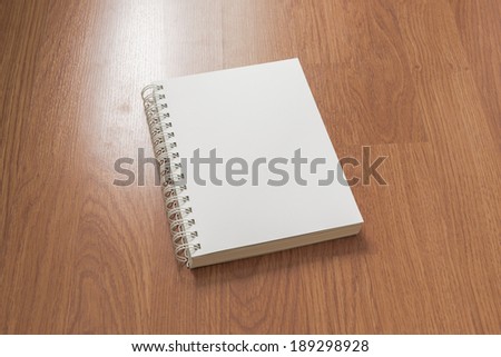 Blank Catalog on the wooden Background for your design