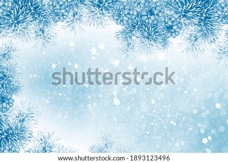 Blurred. Abstract festive Christmas background. Winter holiday texture. snowfall. Falling snow.