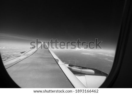 pictures of airplanes and clouds