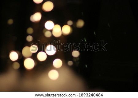 bokeh lights in a dark background