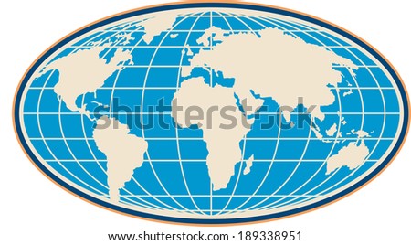 World Map Illustration. Isolated vector illustration.