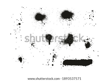Spray Paint Elements Mix Of Lines And Drips And Backgrounds High Detail Abstract Vector Background Lines Drips Mix Set  Royalty-Free Stock Photo #1893537571