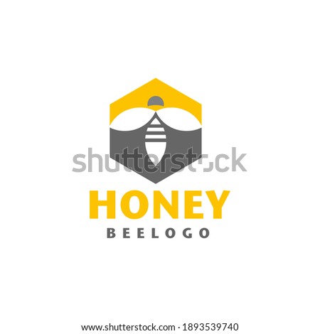 Honey Bee Logo Simple Symbol 