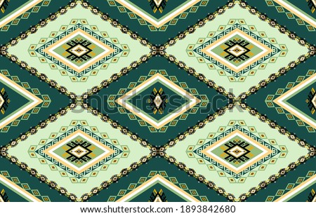 Geometric ethnic oriental seamless pattern traditional design for background,carpet,wallpaper,clothing,warpping,batik,fabric,vector illustration.