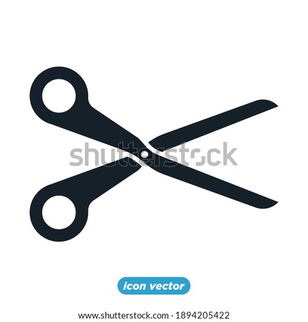 scissor icon template color editable. scissor symbol vector illustration for graphic and web design.