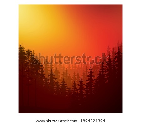 Colorful gradient mesh background in bright rainbow colors with forest shadow. Abstract blurred smooth image. Easy editable soft colored vector illustration in EPS8 without transparency.