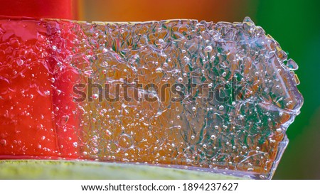 macro shot of melting ice, snow texture