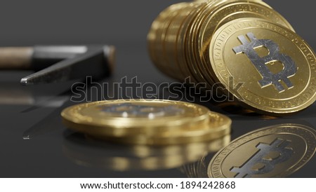 Bitcoin Coin in nice shot