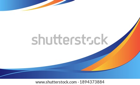 white ,blue and orange abstract background.banner design template.vector illustration