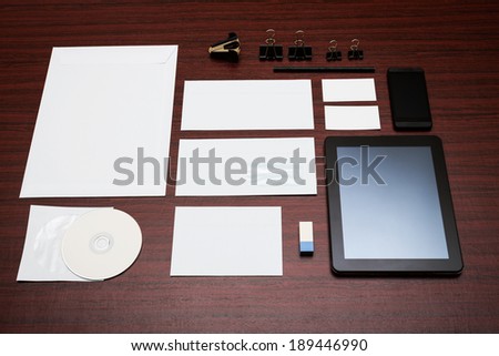 Photo. Template business for branding identity.