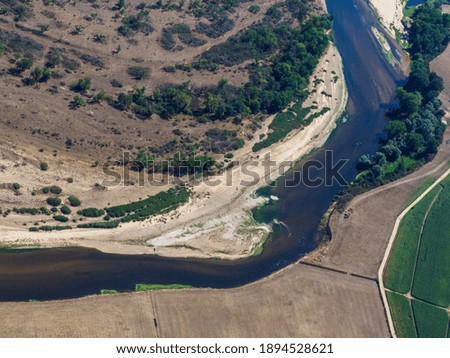 aerial view of the Loire river