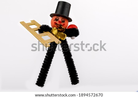 Chimney sweep figure as a lucky charm