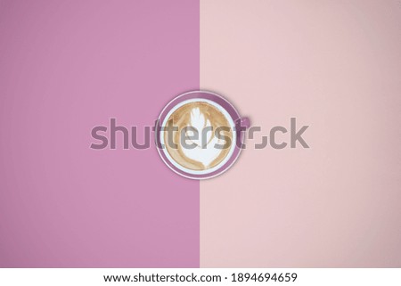 Strong coffee isolated on background from above
