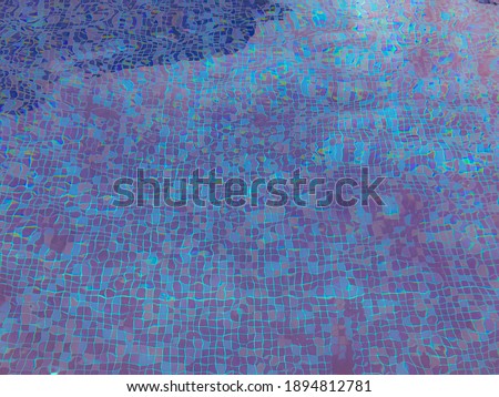  abstract background. Art design photo. Pool tile under water.
