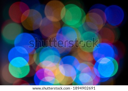 Celebration and special event concept: Blurry and shimmering colorful light background with copy space. Glowing luxury texture with bokeh effect taken by photo camera.
