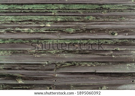 texture of old boards with peeled paint. High quality photo