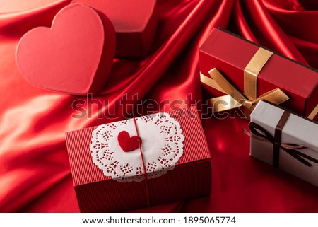 A gift with lots of Valentine's Day chocolates