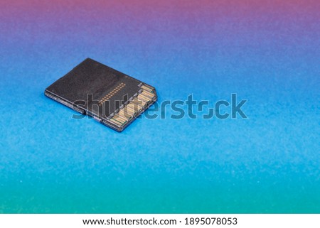 SD card for storing data