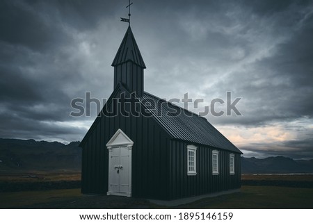 Black Church in Budir, Iceland